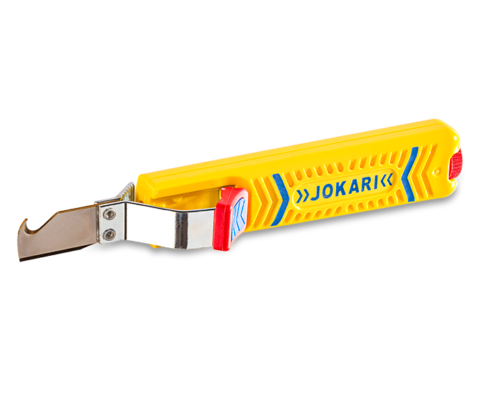 JOKARI Kabelmesser No. 28H SECURA zum Abisolieren von Rundkabeln 8-28mm Ø