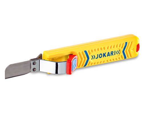 JOKARI Kabelmesser No. 28G SECURA zum Abisolieren von Rundkabeln 8-28mm Ø