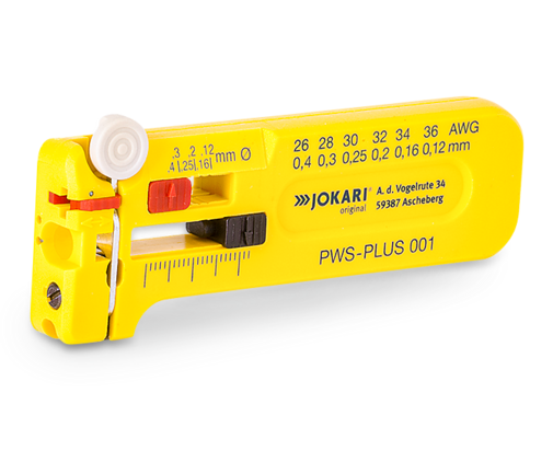 JOKARI Precision Wire Stripper PWS-PLUS 001 for stripping fine conductors, strands and wires from 0.12 to 0.40 mm Ø
