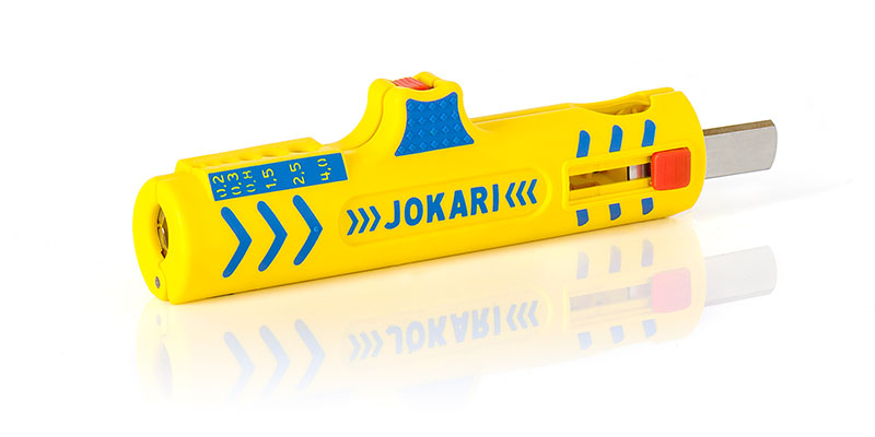 JOKARI SECURA SUPER Entmantler No.15 Cable Stripper für Elektro Kabel Adern gelb 